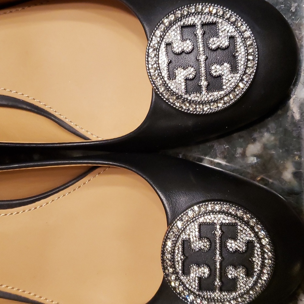 Tory Burch black block heels - Picture 2 of 6